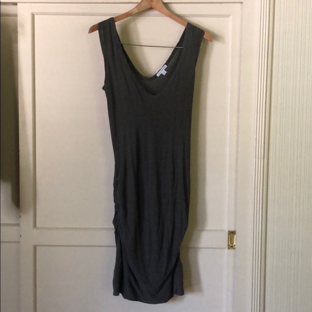 James Perse form-fitted dress with side ruching
